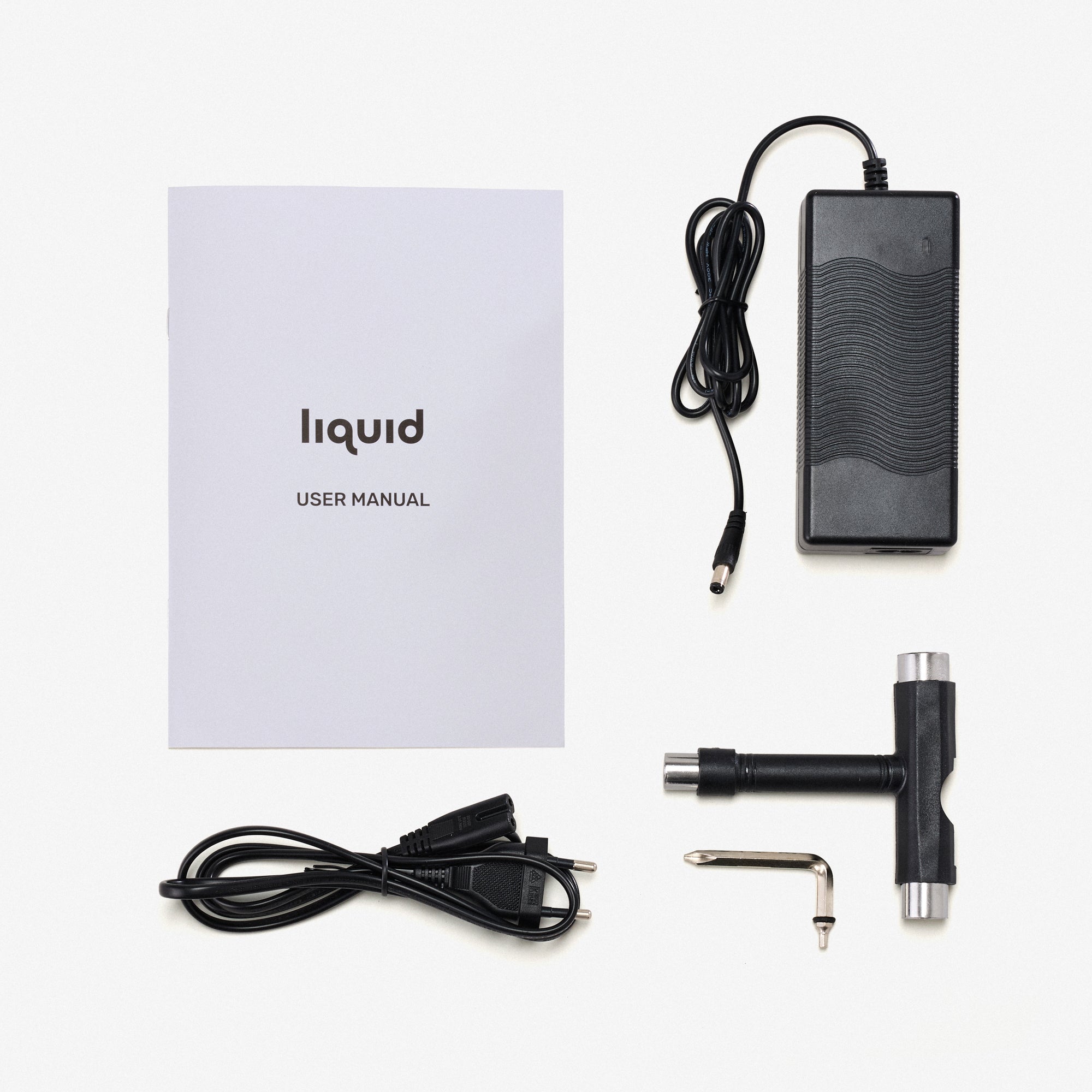 Liquid Skateboard 電動スケートボード 本体セット | 充電器
